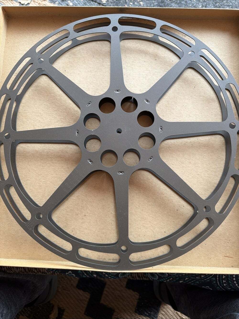 BIG Empty 16mm Aluminum Metal Film Reel 16" 2000ft Movie Take Up 2000' 600m